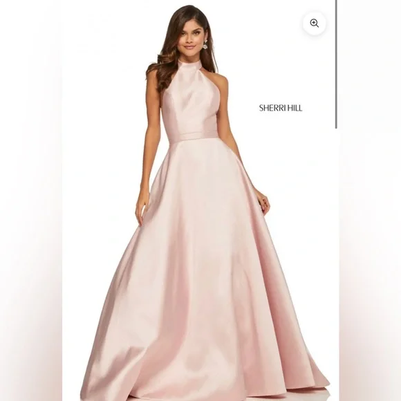 sachin and babi light blue dress Sherri Hill | Dresses | Sherri Hill Blush Halter Prom Dress